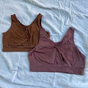 Pair of Kindred Bravely Organic Cotton Nursing Bras
